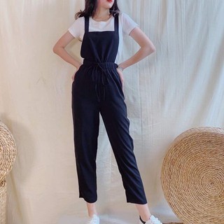 Quần yếm chất đũi mát