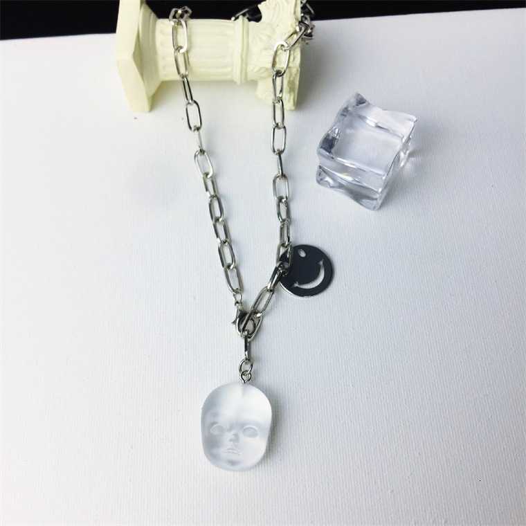 Dây Chuyền Mặt Búp Bê Emoji Trong Suốt 22119