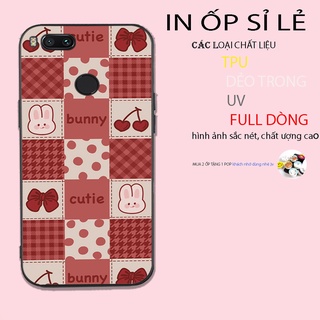 ốp lưng điện thoại xiaomi mi a1 ô vuông , đen ,trắng , đỏ , trerry