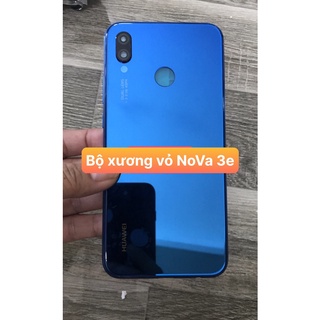 Bộ vỏ sườn Huawei Nova 3E -kèm kính camera,nút bấm