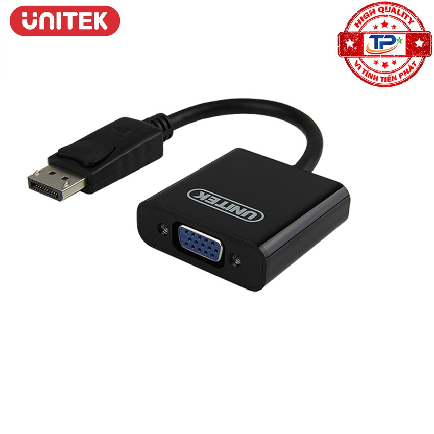 Bộ Chuyển cổng Displayport to sang cổng VGA - Unitek Y-5118E