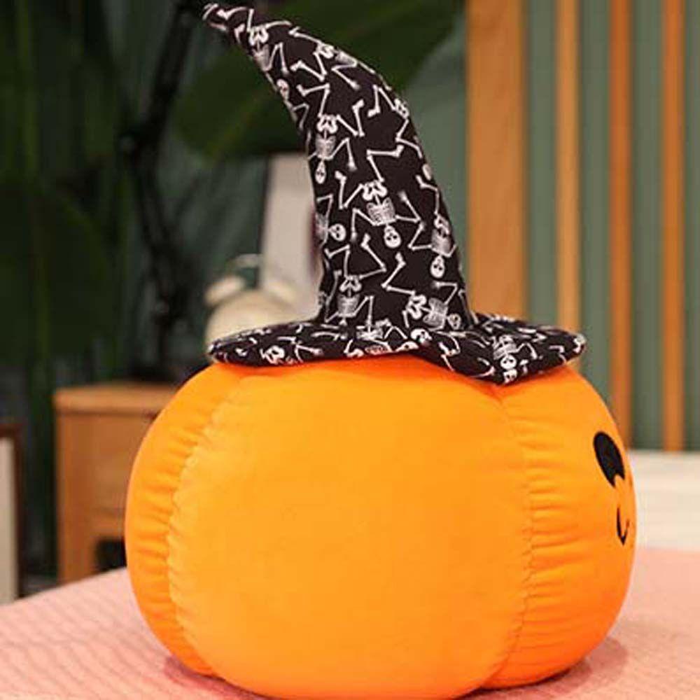 Gối Nhồi Bông Hình Bí Ngô Hoạt Hình Trang Trí Halloween