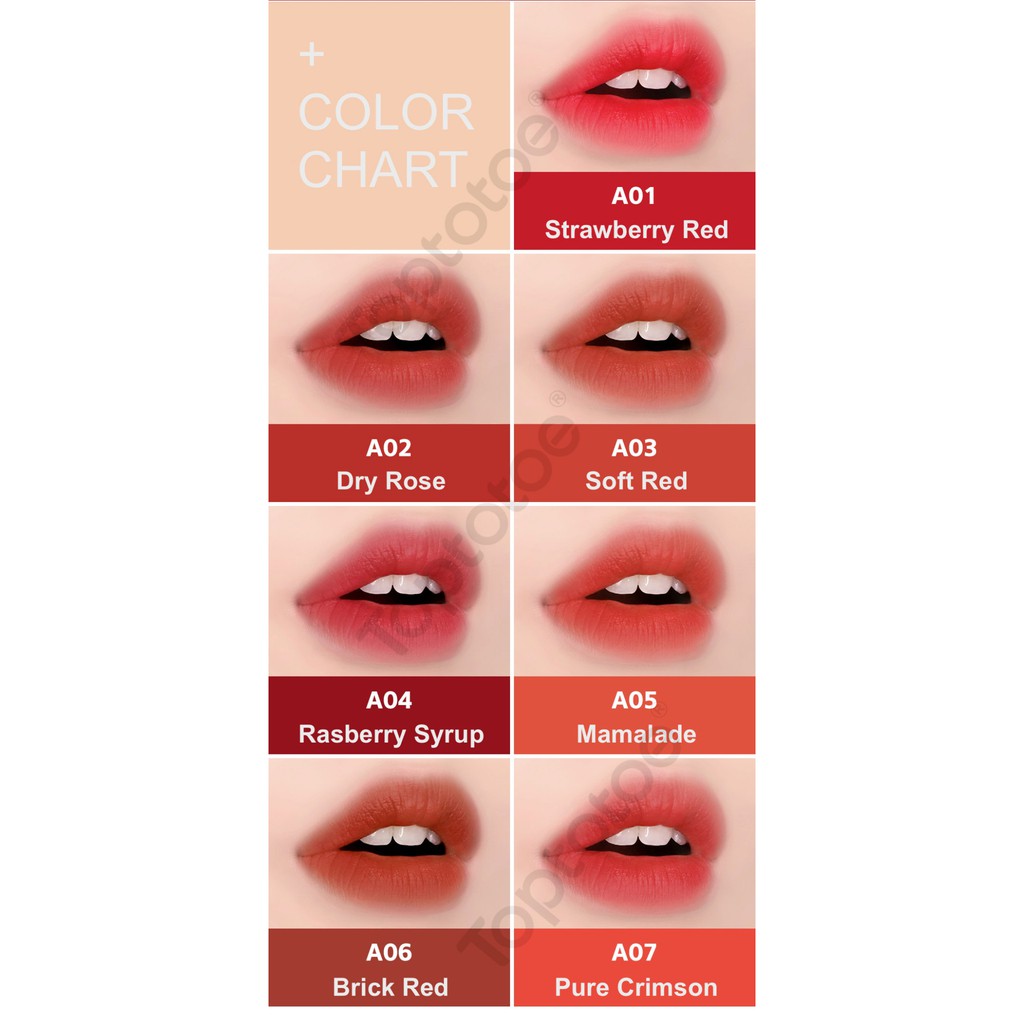 Son Kem Lì Black Rouge Air Fit Velvet Tint A01-A17
