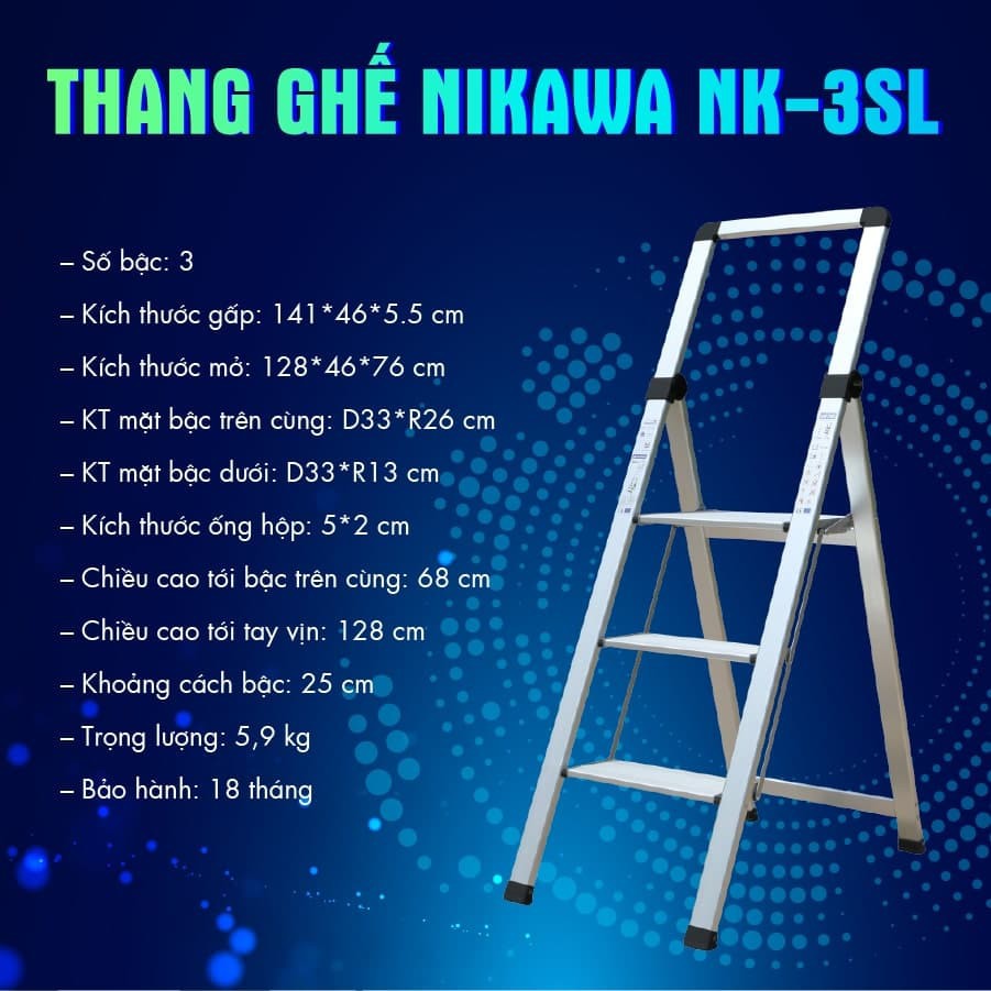 Thang nhôm ghế NK-3SL