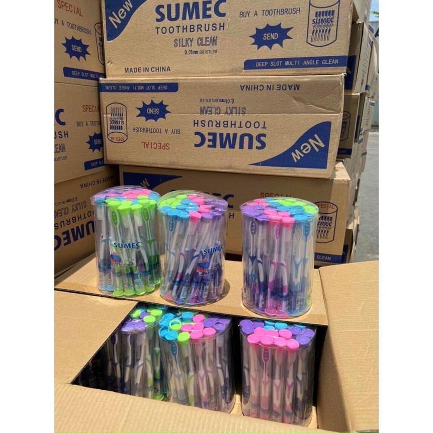 HỘP 30 CHIẾC BÀN CHẢI HÀN QUỐC SUMEC LOẠI ĐẸP - MỖI CHIẾC MỘT HỘP RIÊNG