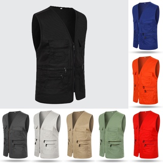 Áo Khoác Thể Thao Nhiều Túi Khóa Kéo Nhanh Khô Thời Trang Mùa Hè Cho Nam