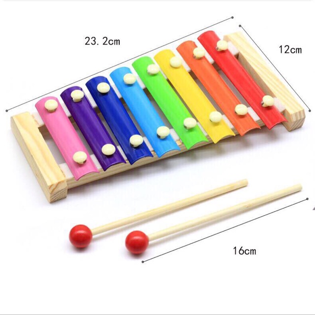 [ CHẤT LƯỢNG ] ĐỒ CHƠI ĐÀN GỖ XYLOPHONE 8 QUÃNG