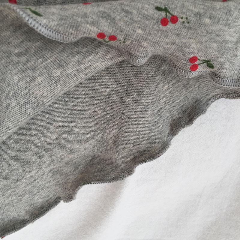 Áo Thun Tay Dài Chất Liệu Cotton In Họa Tiết Hoa Nhí Xinh Xắn Thời Trang Xuân Thu Phong Cách Hàn Quốc Cho Bé Gái