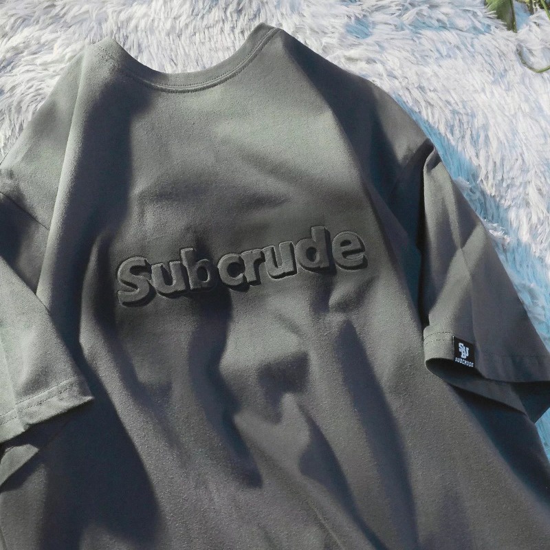 Áo Thun Cotton Ngắn Tay Thêu Chữ Phong Cách Retro Thời Trang Cho Nam Nữ