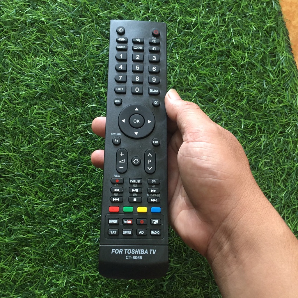 Điều khiển tivi toshiba CT-8068 loại dài to có internet có nút youtube,Remote dùng cho tivi toshiba CT-8068 loại dài