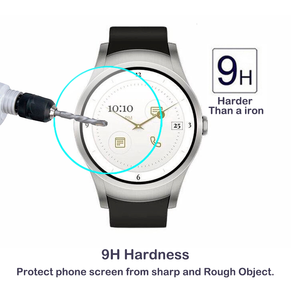 Đối với Verizon Wear24 Kính cường lực 2,5D 9H 0,3mm Kính bảo vệ màn hình siêu mỏng Smartwatch HD Kính cho Verizon Wear 24