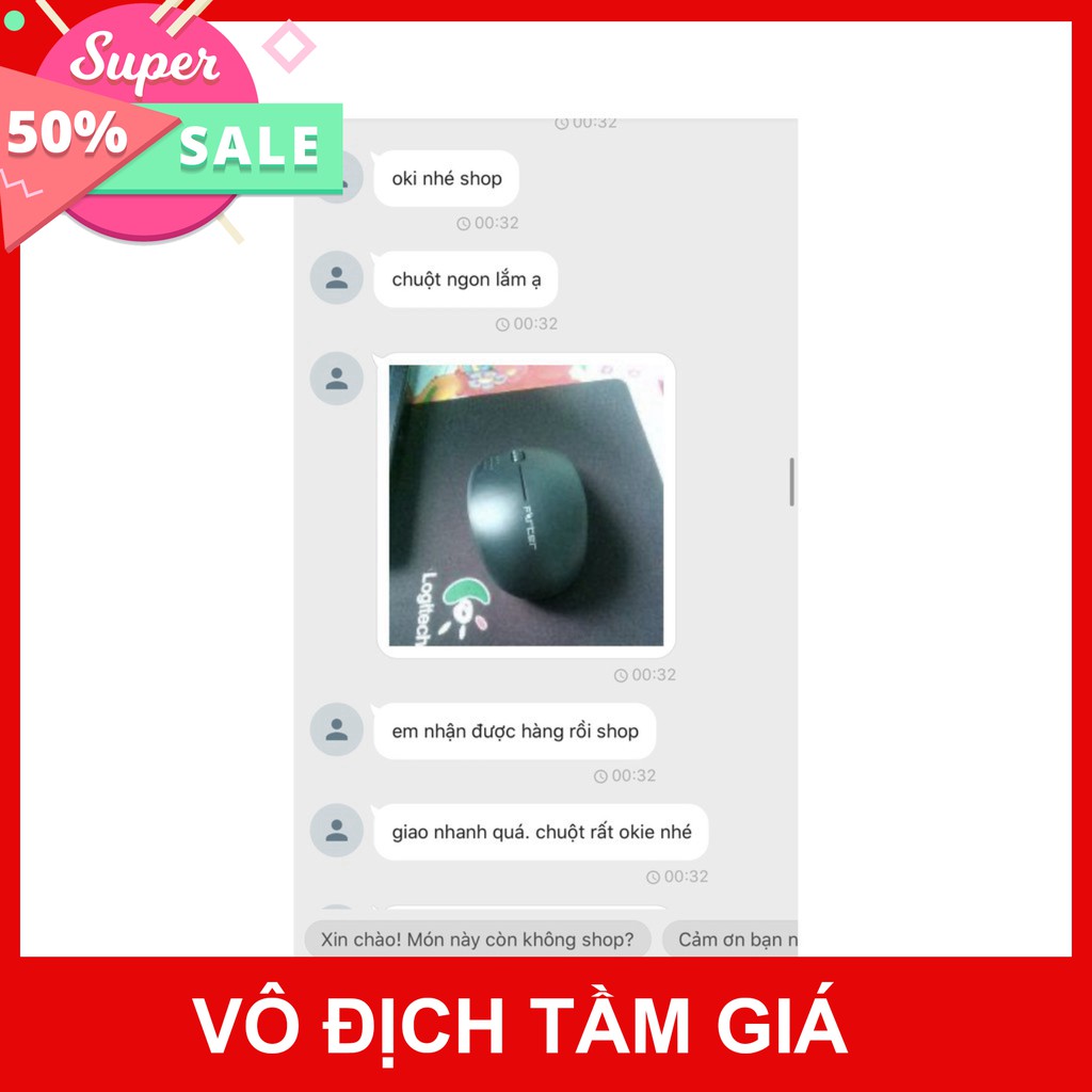 Chuột không dây Forter V182  - Có pin tặng kèm - Tặng lót chuột - Bảo hành 6 tháng