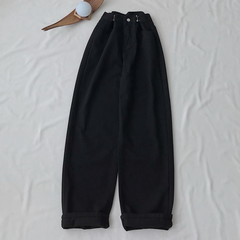 Quần Jean Ống Rộng JEM CLOSET Eo Cài Nhiều Màu Style Trẻ Trung Lên Form Siêu Xinh Edili 2887