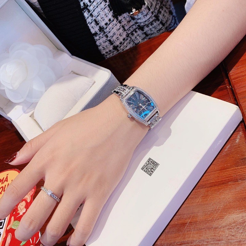 Set đồng hồ Davena D31630 nữ tặng kèm 1 dây trám đỏ