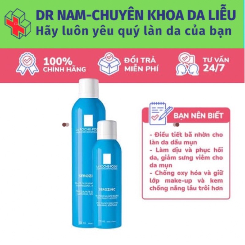 {NỘI ĐỊA PHÁP} Nước khoáng giúp làm sạch & làm dịu da La Roche-Posay Serozinc 300ml