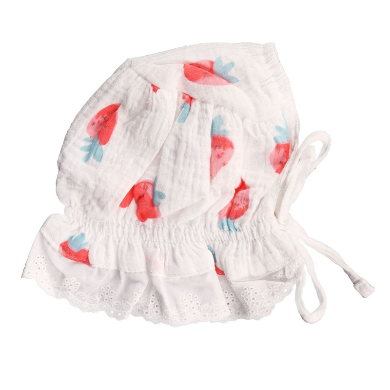 Mũ Bonnet Cotton Thoáng Khí In Họa Tiết Thời Trang Xuân Hè Dùng Làm Đạo Cụ Chụp Ảnh Cho Bé Sơ Sinh