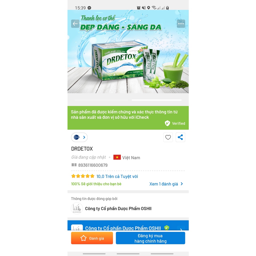 Bột Cần Tây Drdetox Vạn Tam Chính Hãng Giúp Tăng Cường Sức Đề Kháng Giảm Mỡ Trong Máu Giúp Giảm Cân Giữ Dáng Hiệu Quả