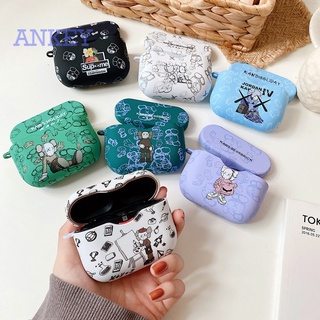 Sony WF-1000XM3 WF-1000XM4 Case Vỏ bọc bảo vệ hộp sạc tai nghe không dây hình KAWS cho Sony WF-1000XM3 WF-1000XM4