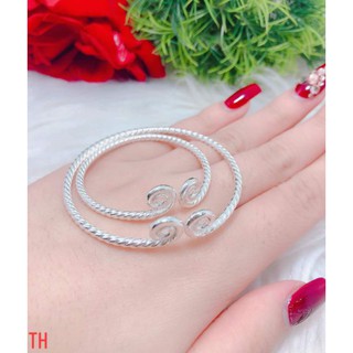 Lắc tay kim cô bạc ta cho mẹ và bé