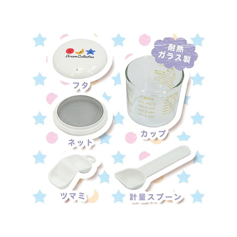 Cốc thủy tinh nấu cháo trong nồi cơm điện cho bé Lec - Hachi Hachi Japan Shop