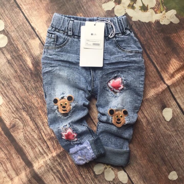 Freeship 99k TQ_Jeans bé gái