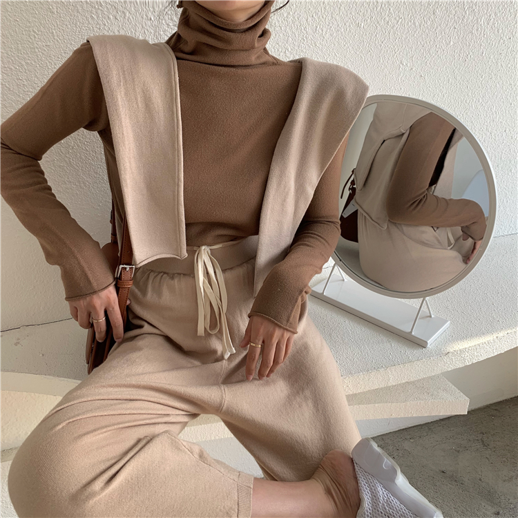 Áo len SUXI dài tay cổ lọ thời trang cho nữ