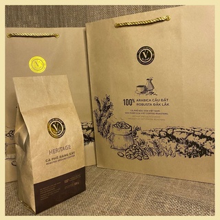 [CHUYÊN GIA CÀ PHÊ ĐEN ĐÁ] - V BLEND HERITAGE - Cà Phê Rang Xay - Túi 500G