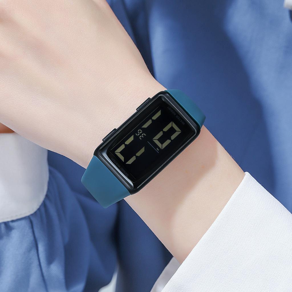 SKMEI thời trang sinh viên đồng hồ nam nữ đơn giản lớn kỹ thuật số LED hiển thị cổ tay xem silicone dây đeo chronograph thể thao ngày đồng hồ