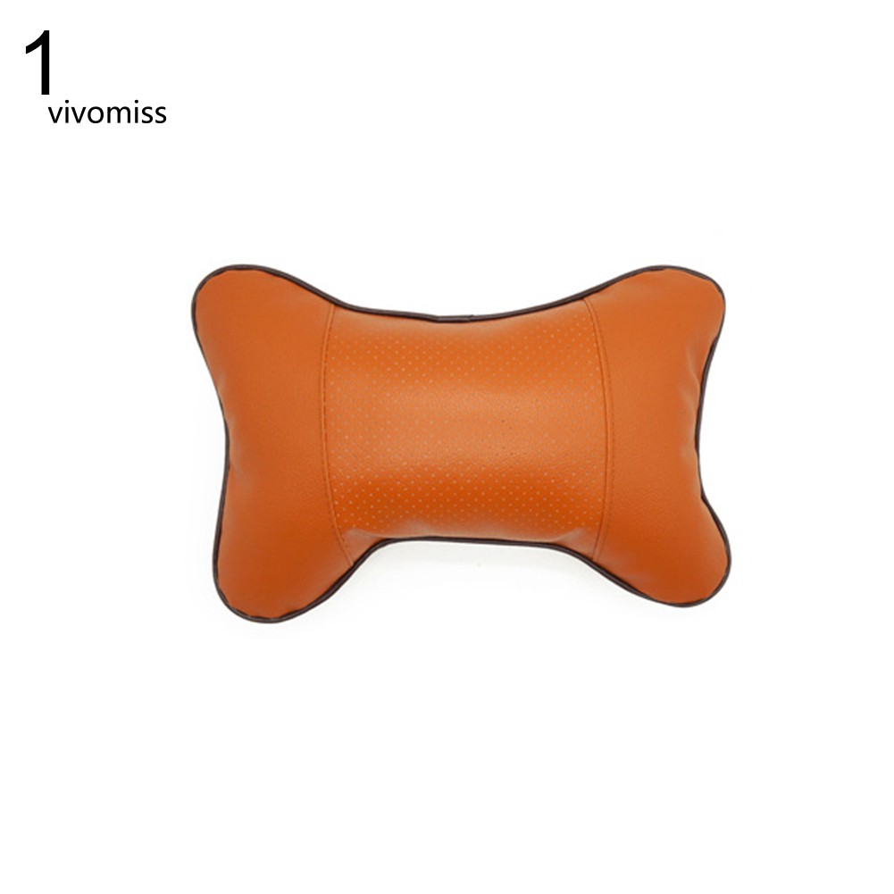 VVMS♥Universal Neck Pillow Case Headrest Seat Cushion Solid Color Bone Car Accessory