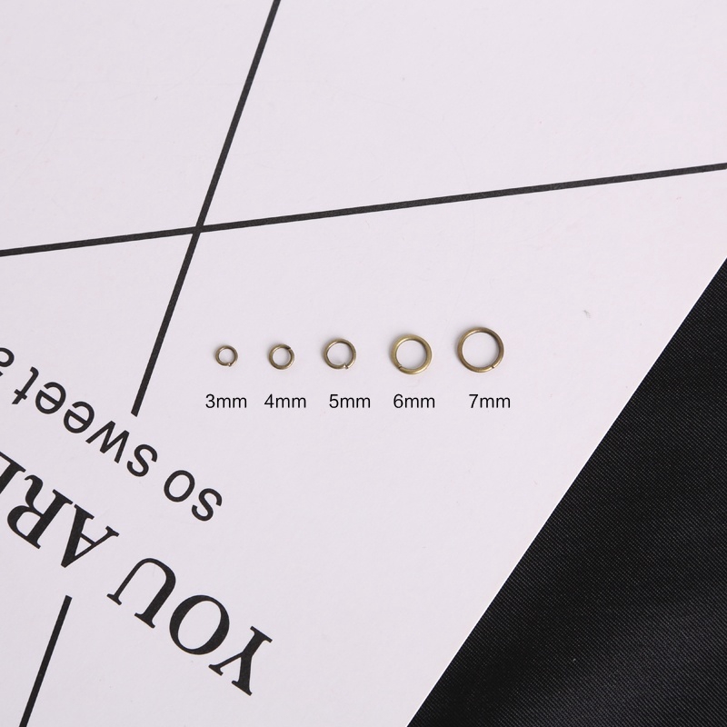 Set 200 / 500 Vòng Kim Loại 3-7mm Làm Đồ Trang Sức Thủ Công