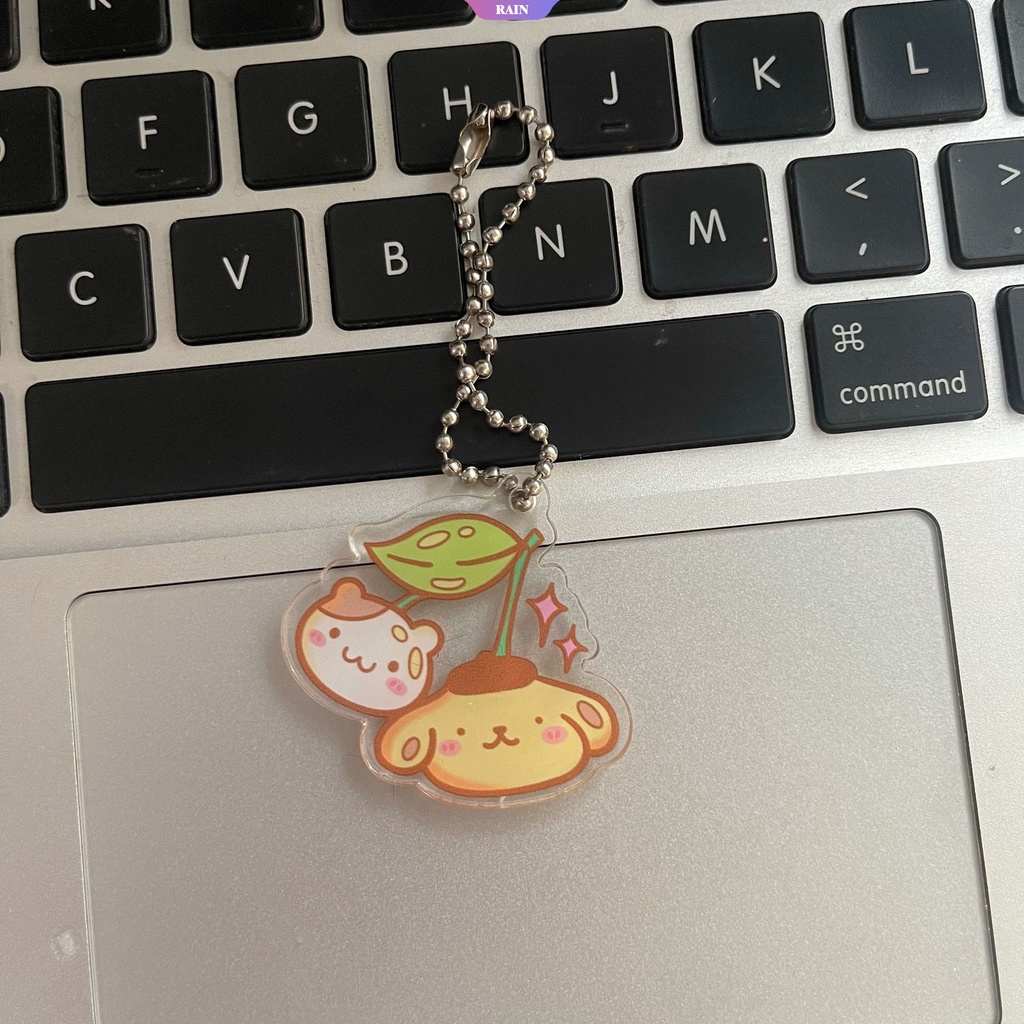 SANRIO Móc Khóa Hình Nhân Vật Hoạt Hình Cinnamoroll Melody Kuromi Hello Kitty Bằng Acrylic Dễ Thương
