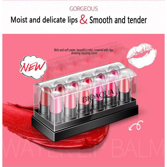 (Hàng Mới Về) Son Môi Bioaqua 12 Màu Tùy Chọn Chống Thấm Nước Và Lâu Trôi Cao Cấp | BigBuy360 - bigbuy360.vn