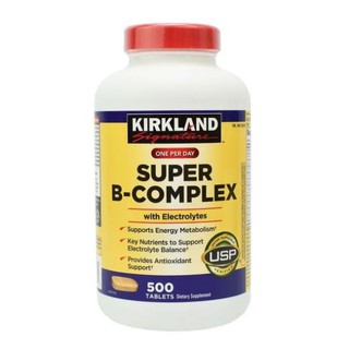 Thuốc bổ Vitamin tổng hợp Kirkland Signature One Per Day Super B-Complex with Electrolytes - 500 viên