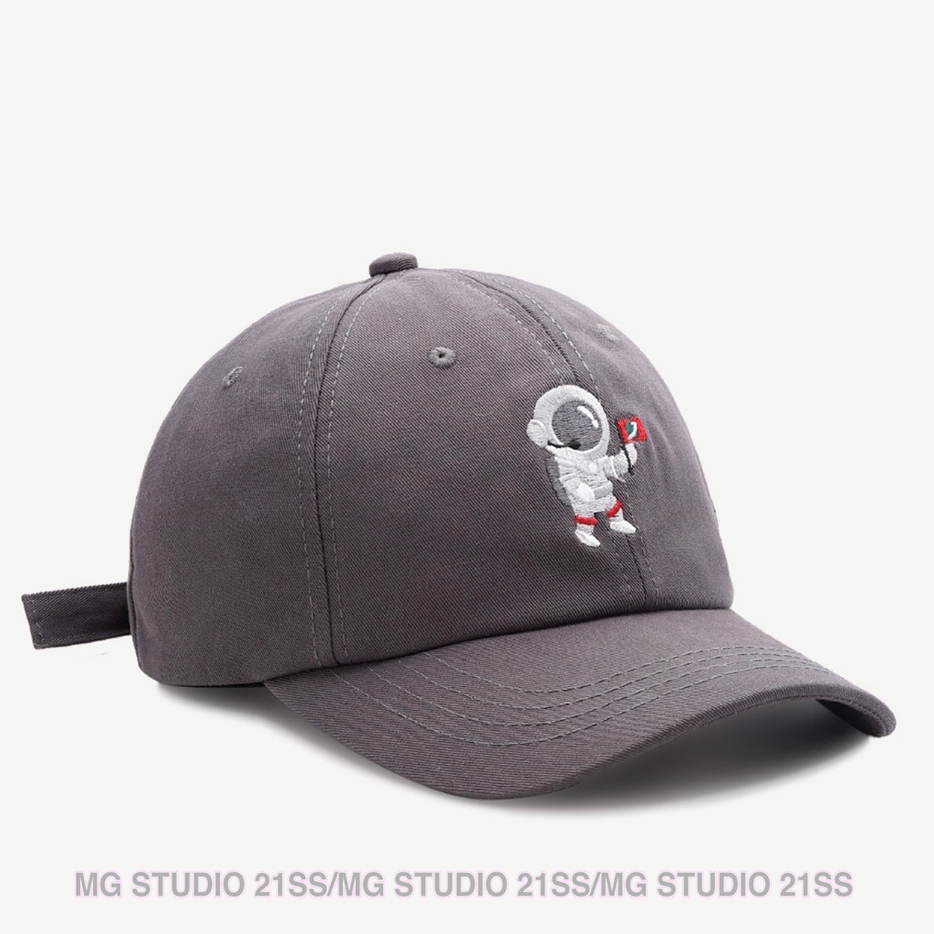 Mũ Lưỡi Trai MG STUDIO Thêu Hình Phi Hành Gia 5 Màu Tùy Chọn
