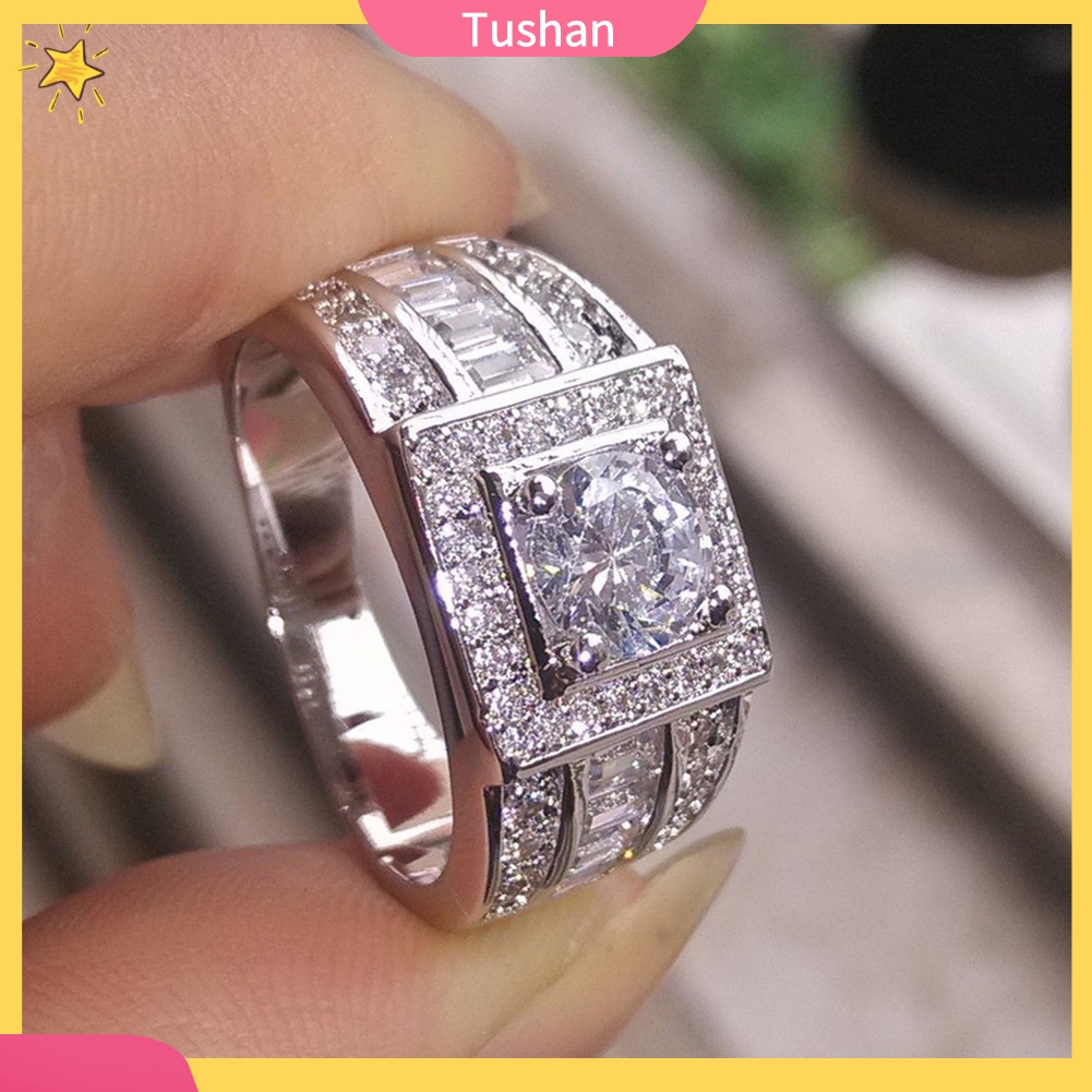 Nhẫn đính đá thiết kế thời trang dành cho nam