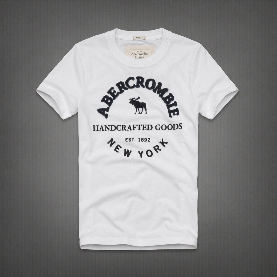 Áo polo Cotton Ngắn Tay Thêu Họa Tiết Abercrombie FitchT Thời Trang Mùa Hè Cho Nam
