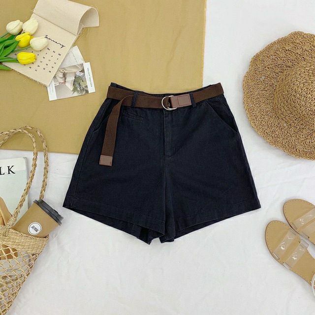 QUẦN SHORT THÔ KÈM BELT