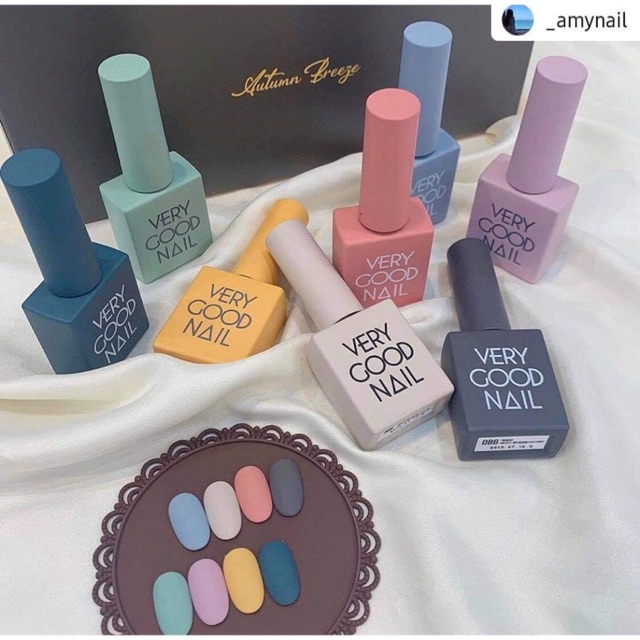 [Tách set] Sơn gel Very Good Nail tách lẻ collection autumn 2019 - Autumn Breeze [ Giá lẻ 1 chai ]