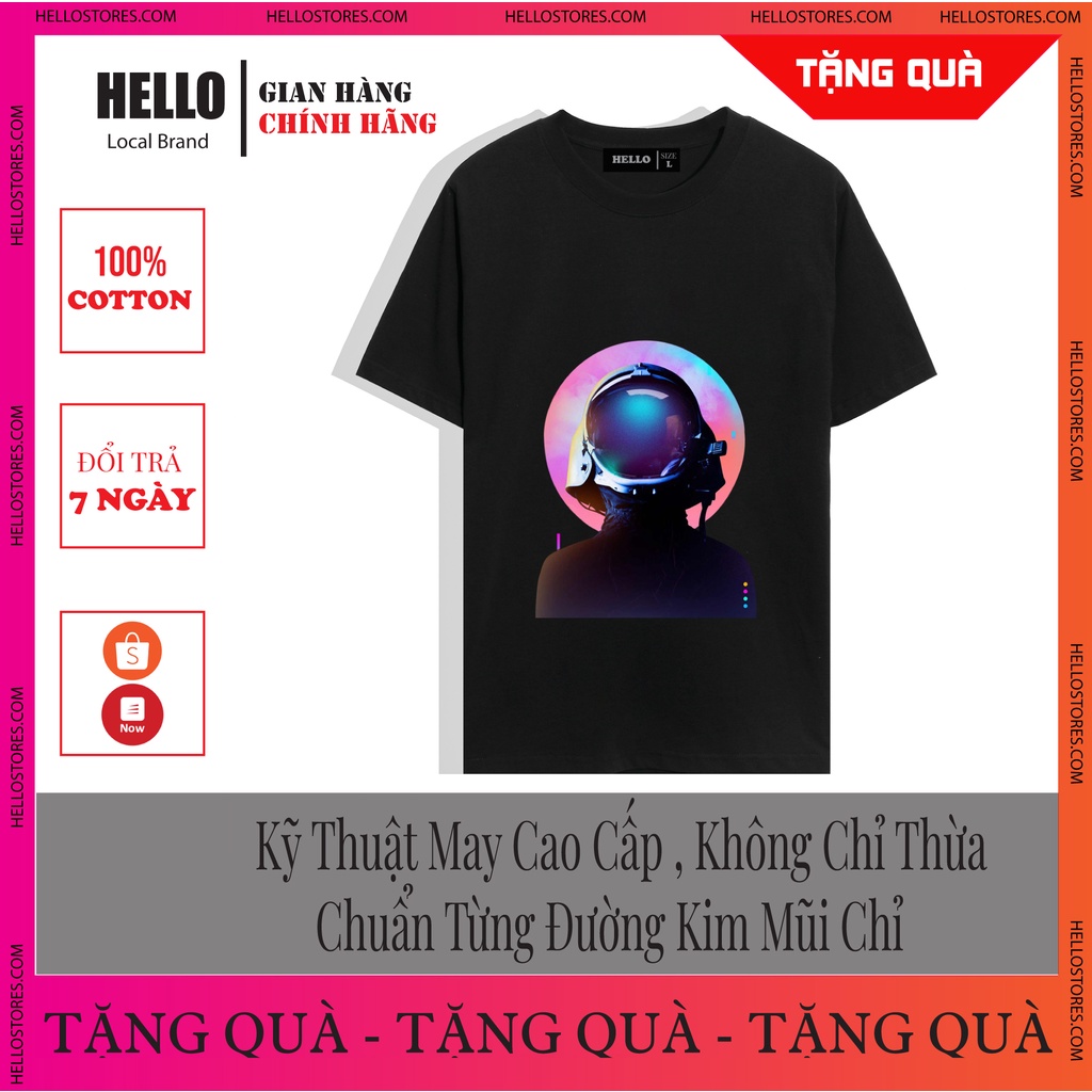 Áo phông Áo thun Unisex tay lỡ form rộng , thun cổ tròn tay lỡ mix đồ cực kỳ đơn giản in hình Hello Baugasm UFO_Ap52