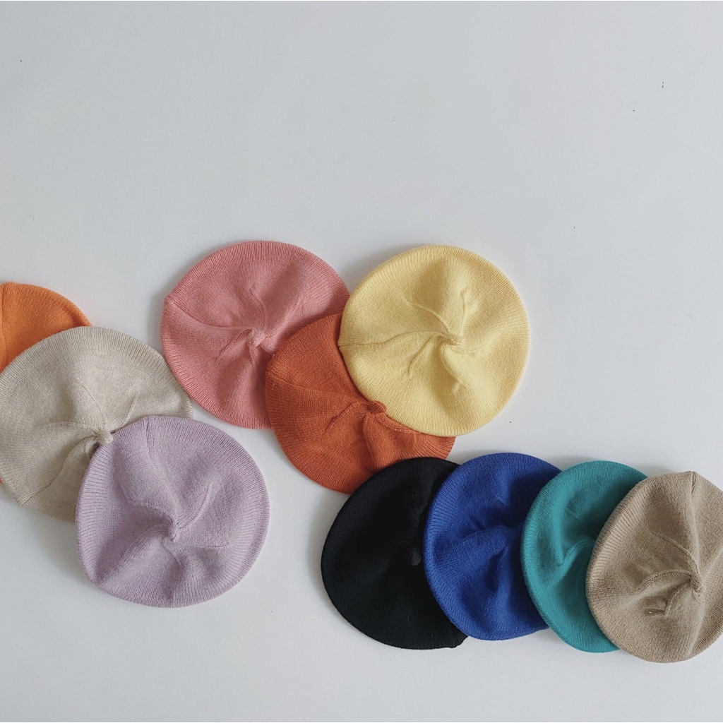 Nón Len Kiểu Dáng Hoạ Sĩ Thu Đông Cho Bé