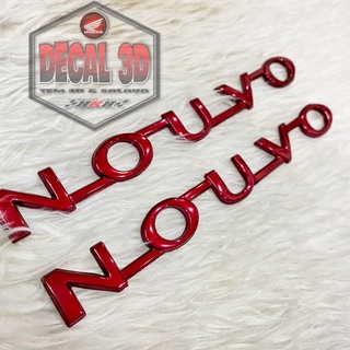 Tem chữ nổi nouvo 5 màu đỏ siêu nét bền màu - giá 1 cặp