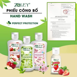 NƯỚC RỬA TAY ZOLEY - LOẠI BỎ 99,9% VI KHUẨN