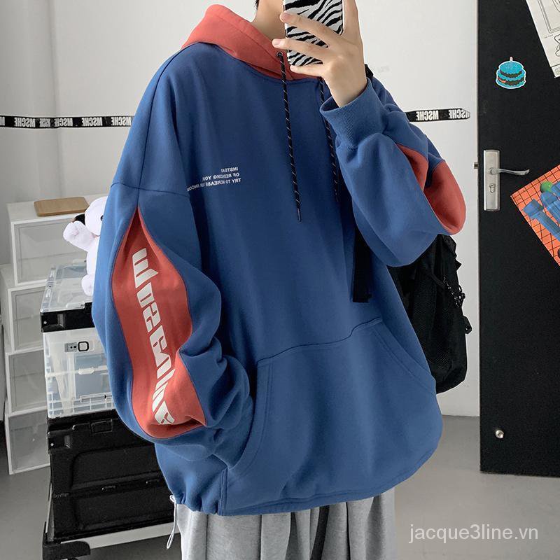 Áo hoodie dáng rộng nhiều màu sắc phong cách Hàn Quốc thời trang xuân thu cho nam