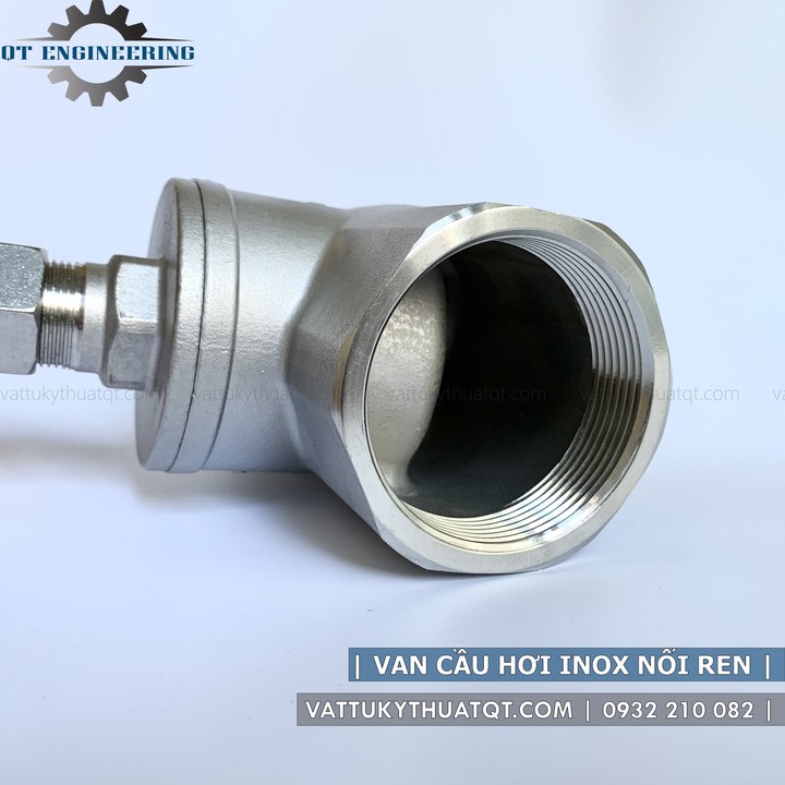 Van Cầu Hơi Nối Ren Inox 304 | DN15-DN50