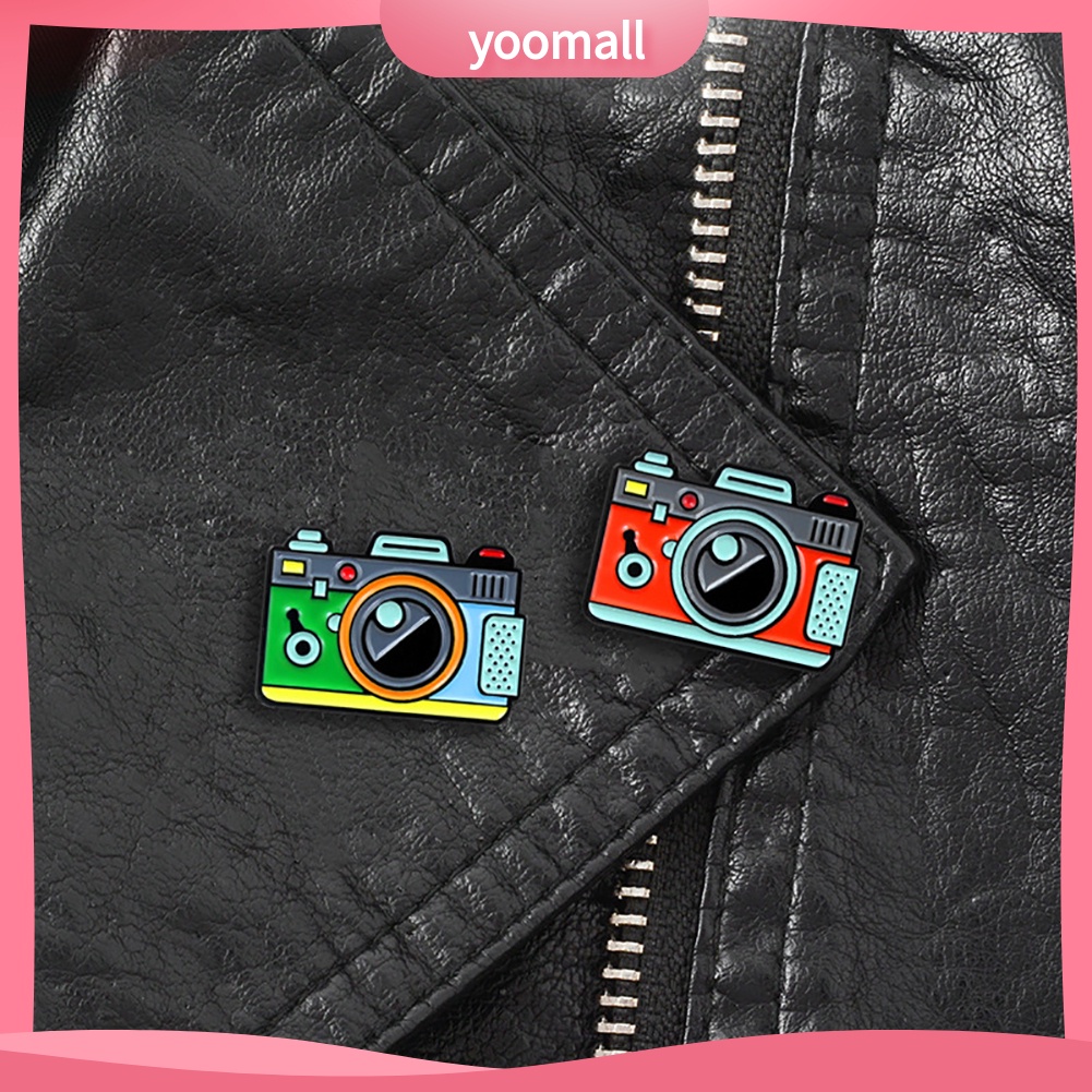 Ghim cài quần áo hình máy ảnh hoạt hình có nhiều màu