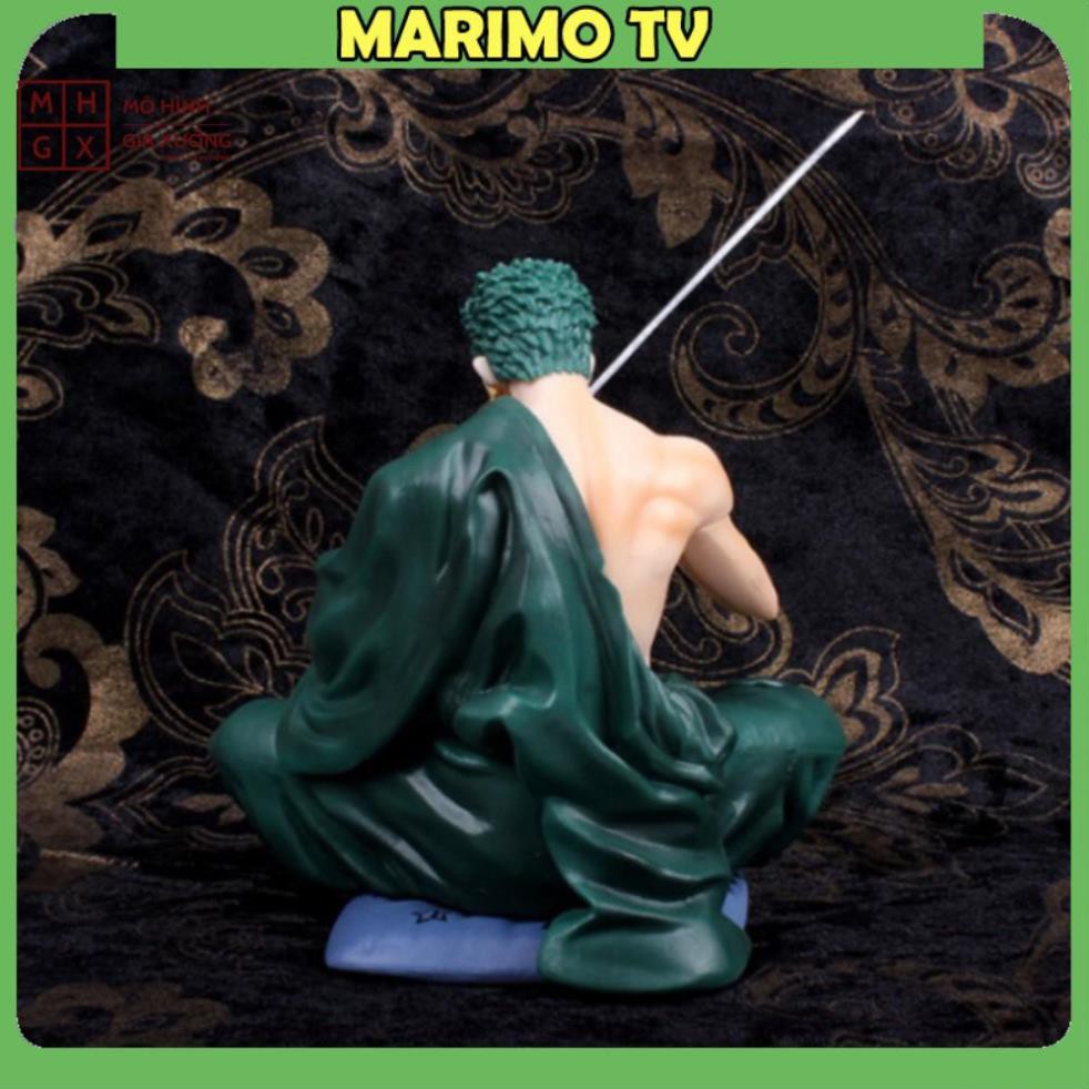 Mô hình Roronoa Zoro POP ngồi lau kiếm lau kiếm Cao 15cm - Figure Tượng Zoro One Piece[MARIMO]