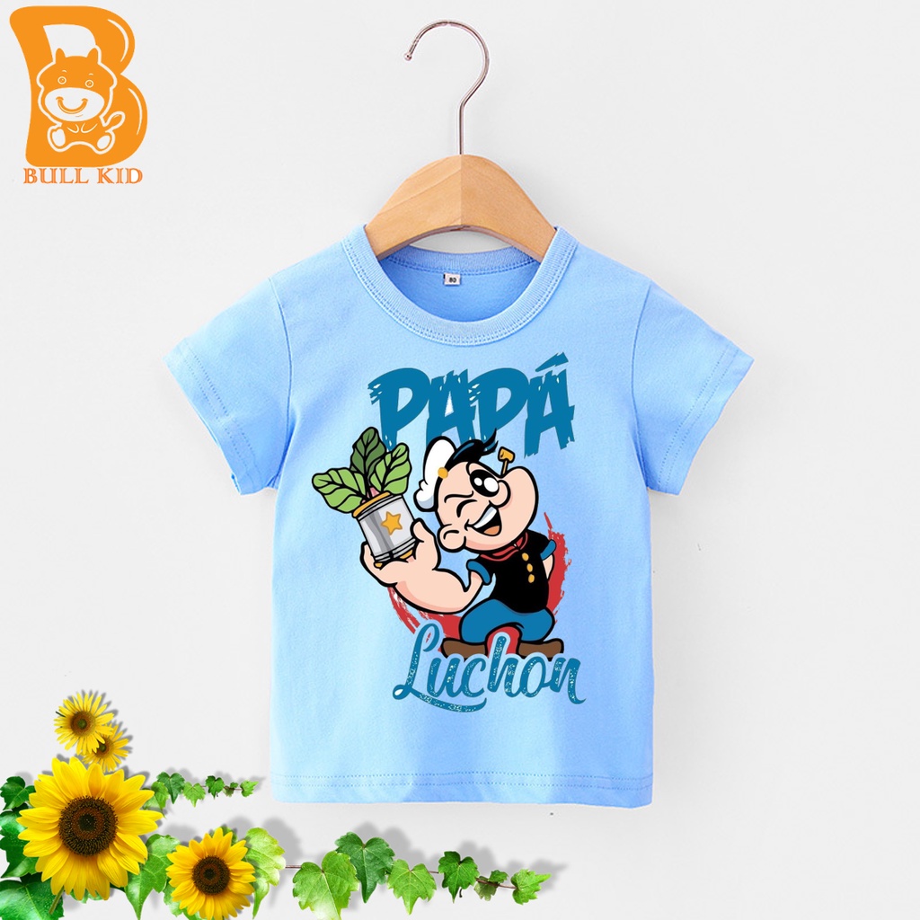 SIZE TO áo thun bé trai, bé gái chất liệu 100% cotton mềm mịn thoàng mát  thủy thủ popes (MẪU MỚI)