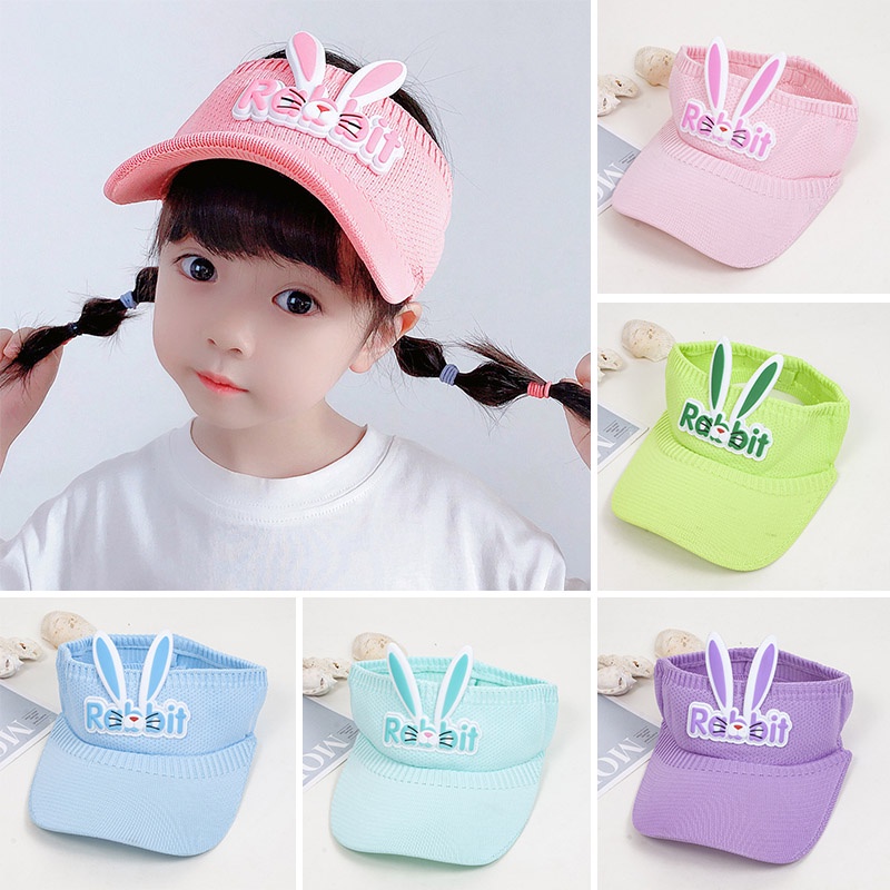 Mũ Lưỡi Trai Hở Chóp Hình Tai Thỏ Dễ Thương Cho Bé