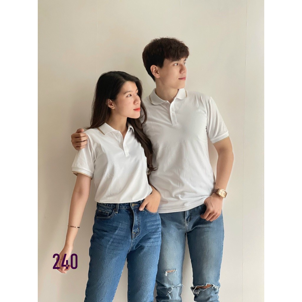 ÁO THUN NAM TRƠN CỔ BẺ PHỐI MÀU POLO 4 MÀU 240 CHẤT LIỆU CAO CẤP THẤM HÚT MỒ HÔI PHONG CÁCH TRẺ TRUNG