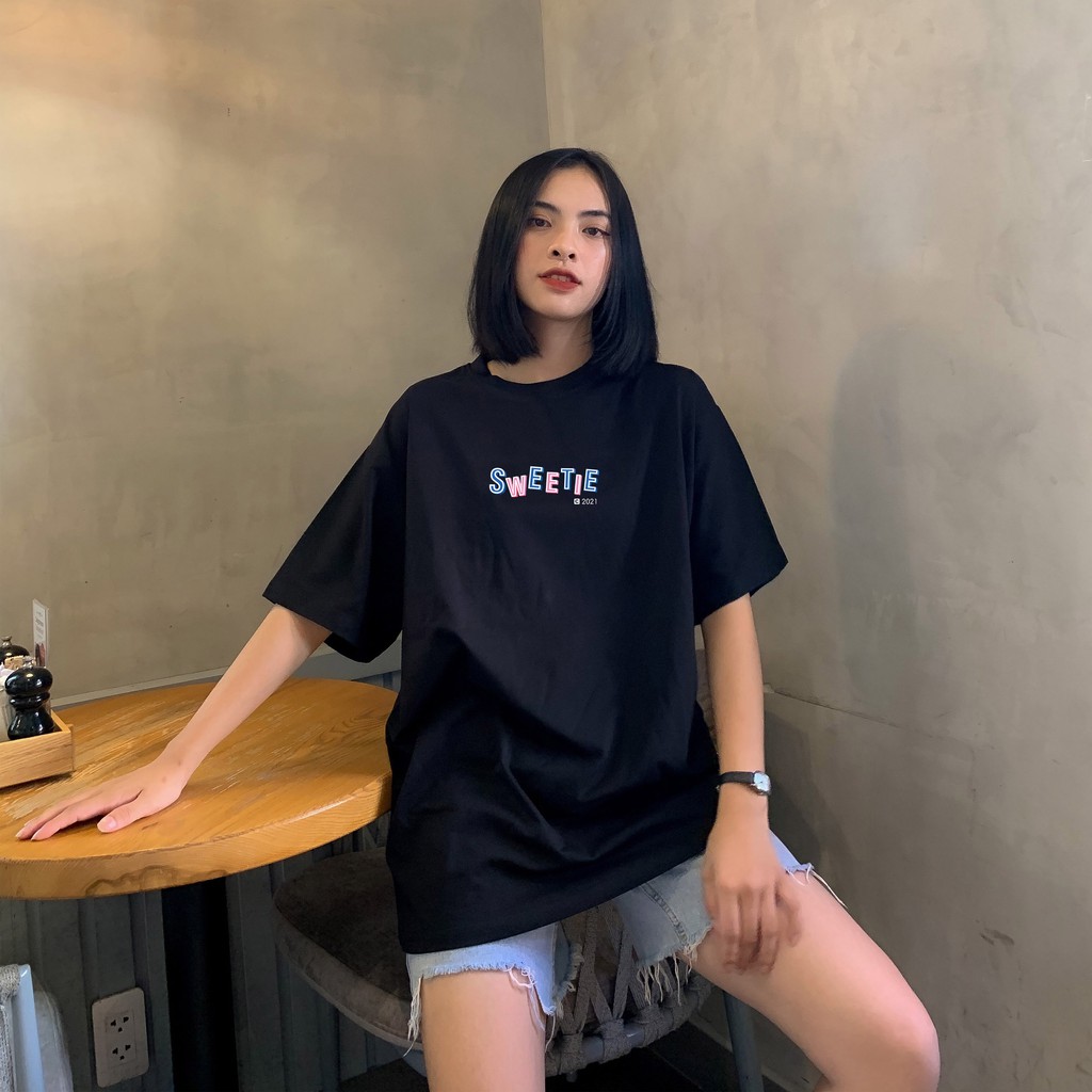 Áo thun SWEETIE LOVE Tee - Black - Unisex